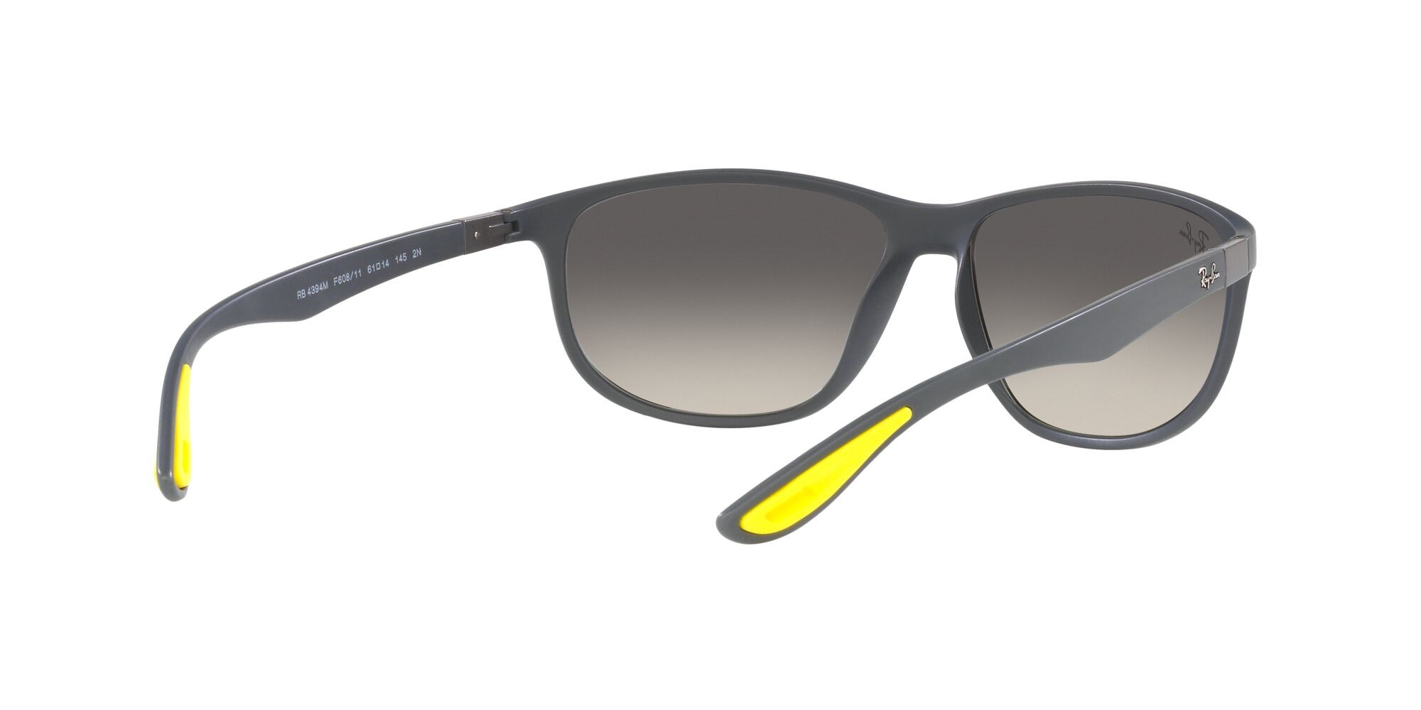 Sonnenbrillen Ray-Ban Scuderia Ferrari RB 4394M (F60811) farbe grigio opaco form quadratisch gläser sfumato grigio