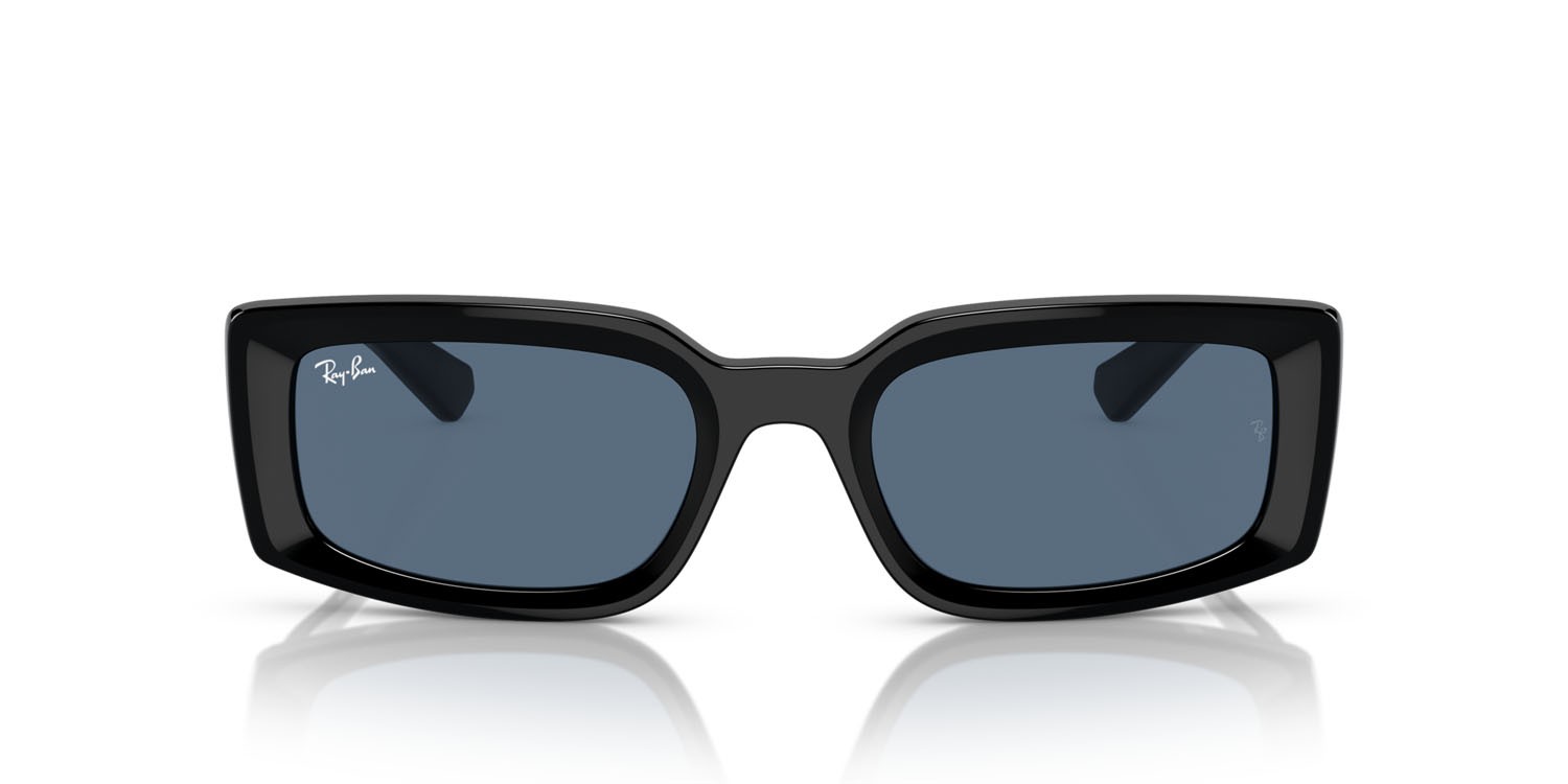 Occhiali da sole Ray-Ban Kiliane RB 4395 (667780) colore nero forma quadrato lenti blu scuro