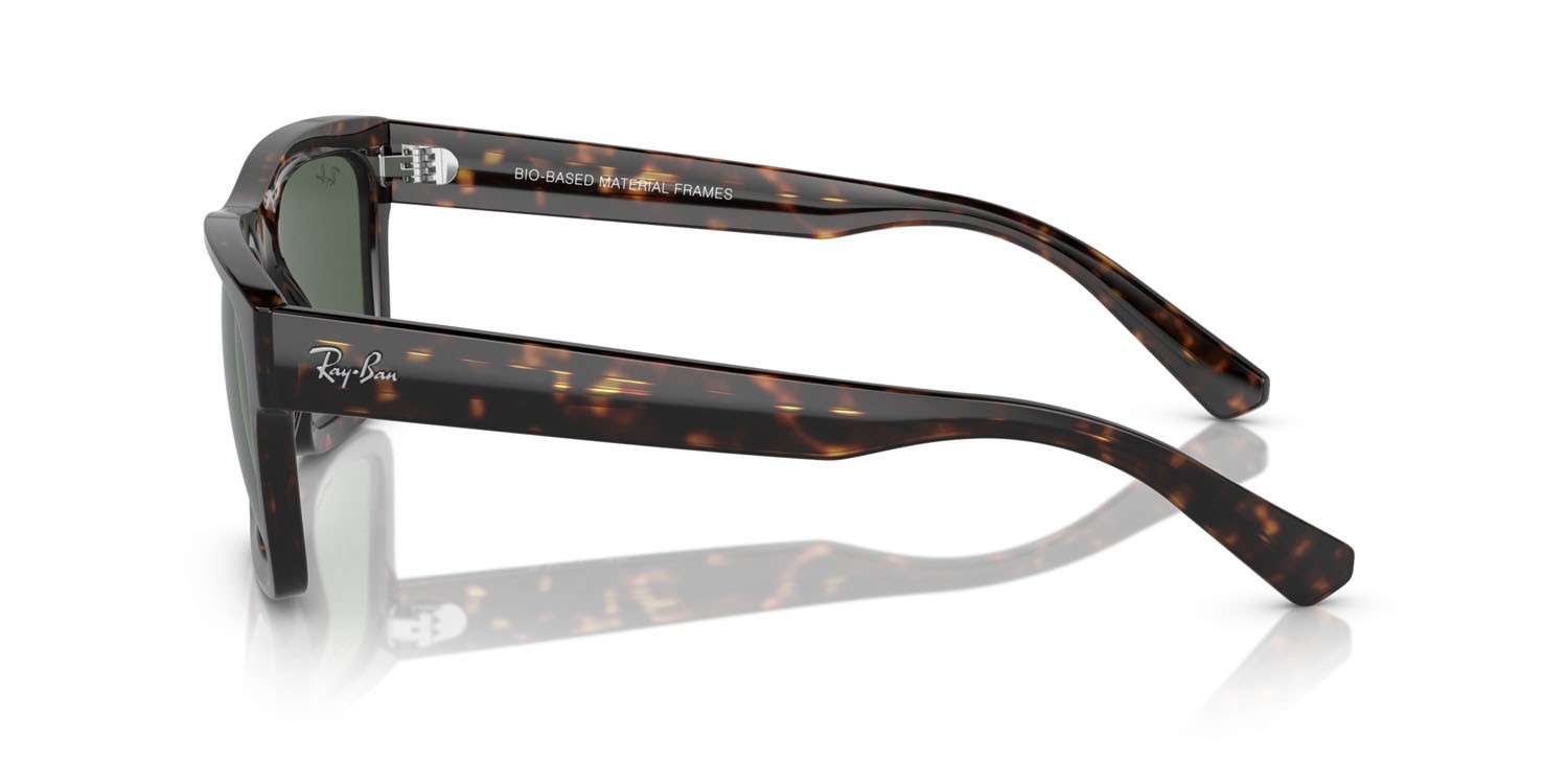 Occhiali da sole Ray-Ban Warren RB 4396 (135971) colore havana forma rettangolare lenti blu scuro