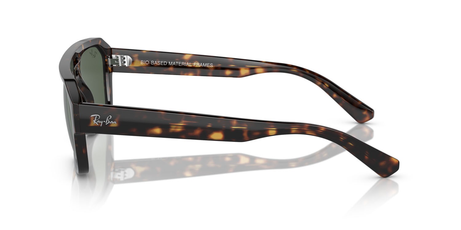Occhiali da sole Ray-Ban Corrigan RB 4397 (135971) colore havana forma irregolare lenti dark green