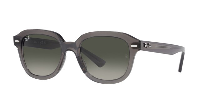 Sonnenbrillen Ray-Ban Erik RB 4398 (667571) farbe grigio scuro opalino form quadratisch gläser grigio