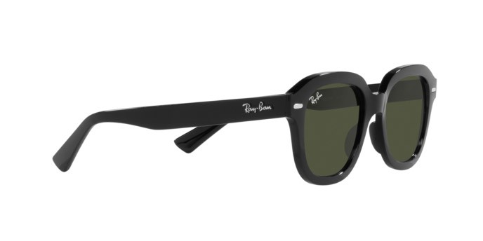 Sunglasses Ray-Ban Erik RB 4398 (901/31) color nero shape square lenses verde