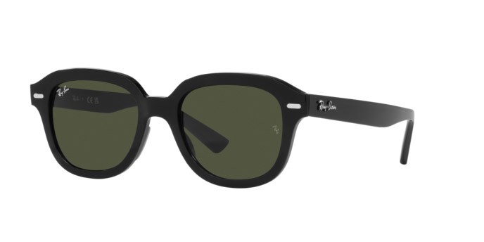 Sunglasses Ray-Ban Erik RB 4398 (901/31) color nero shape square lenses verde