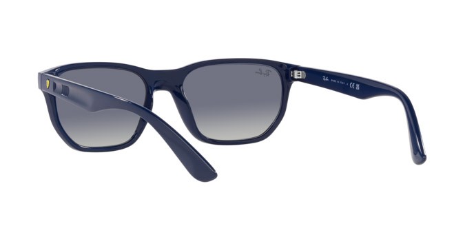 Sonnenbrillen Ray-Ban Scuderia Ferrari RB 4404M (F6884L) farbe blu form unregelmäßig gläser grigio/blu