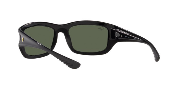 Sonnenbrillen Ray-Ban Scuderia Ferrari RB 4405M (F65071) farbe nero form quadratisch gläser verde scuro