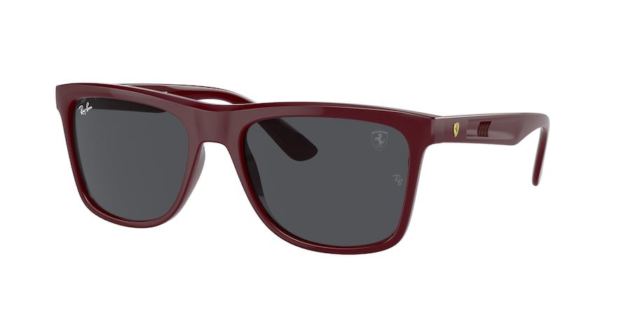 Sonnenbrillen Ray-Ban Scuderia Ferrari RB 4413M (F68587) farbe rosso scuro form quadratisch gläser grigio scuro