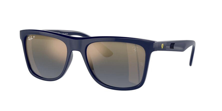 Sonnenbrillen Ray-Ban Scuderia Ferrari RB 4413M (F688J0) farbe blu form quadratisch gläser blu/oro