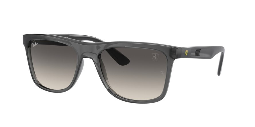 Sonnenbrillen Ray-Ban Scuderia Ferrari RB 4413M (F69111) farbe grigio trasparente form quadratisch gläser grigio