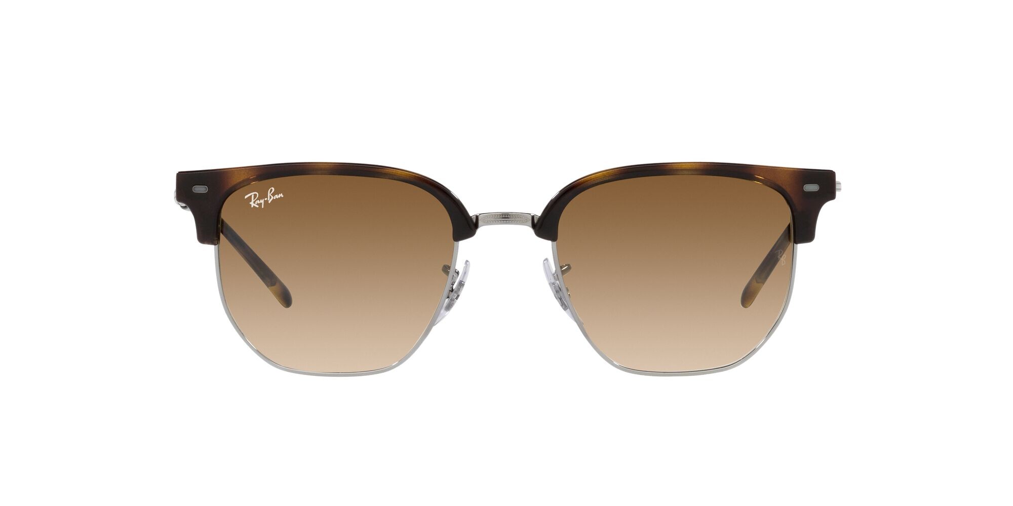 Sunglasses Ray-Ban New Clubmaster RB 4416 (710/51) color havana shape irregular lenses marrone sfumato