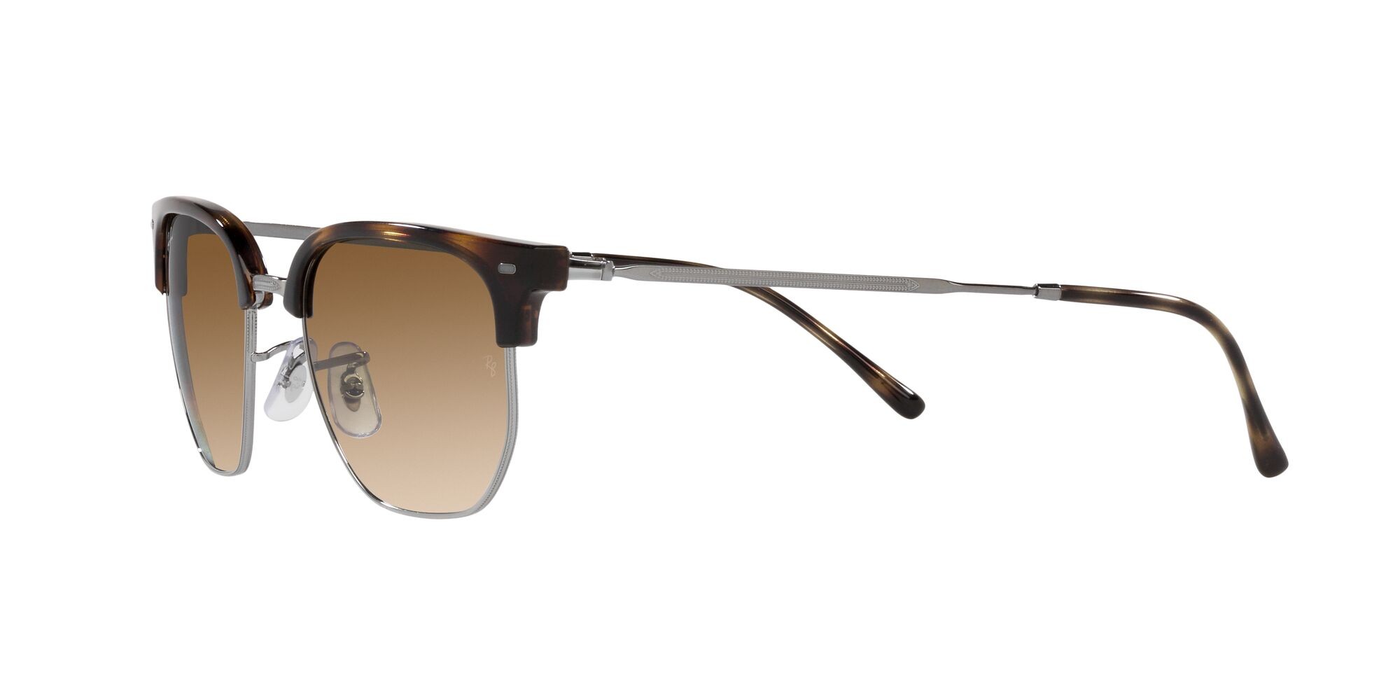 Sunglasses Ray-Ban New Clubmaster RB 4416 (710/51) color havana shape irregular lenses marrone sfumato