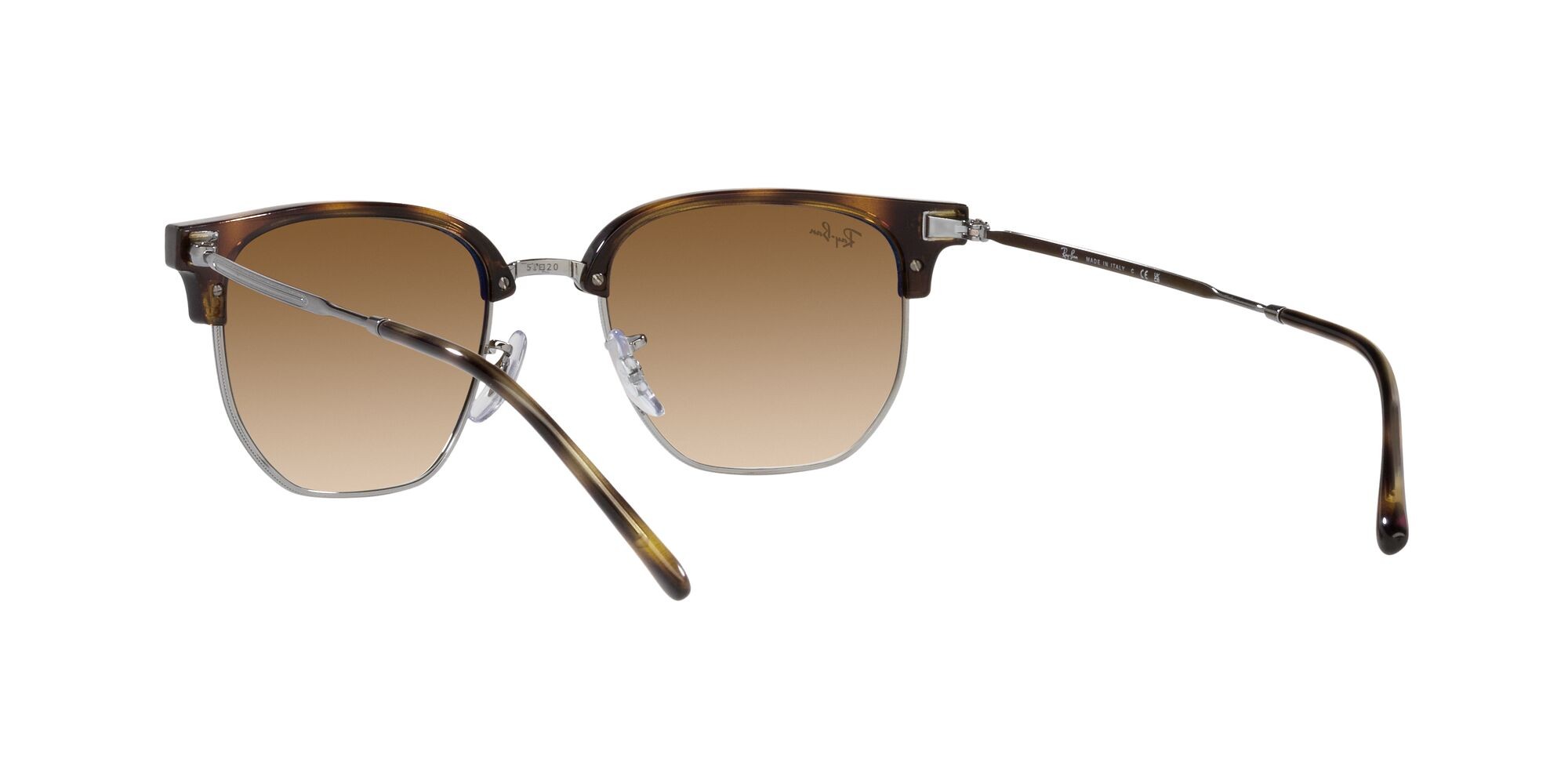 Sunglasses Ray-Ban New Clubmaster RB 4416 (710/51) color havana shape irregular lenses marrone sfumato