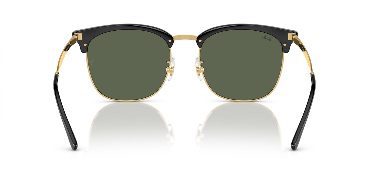 Sonnenbrillen Ray-Ban RB 4418D (601/31) farbe nero su oro form quadratisch gläser verde scuro