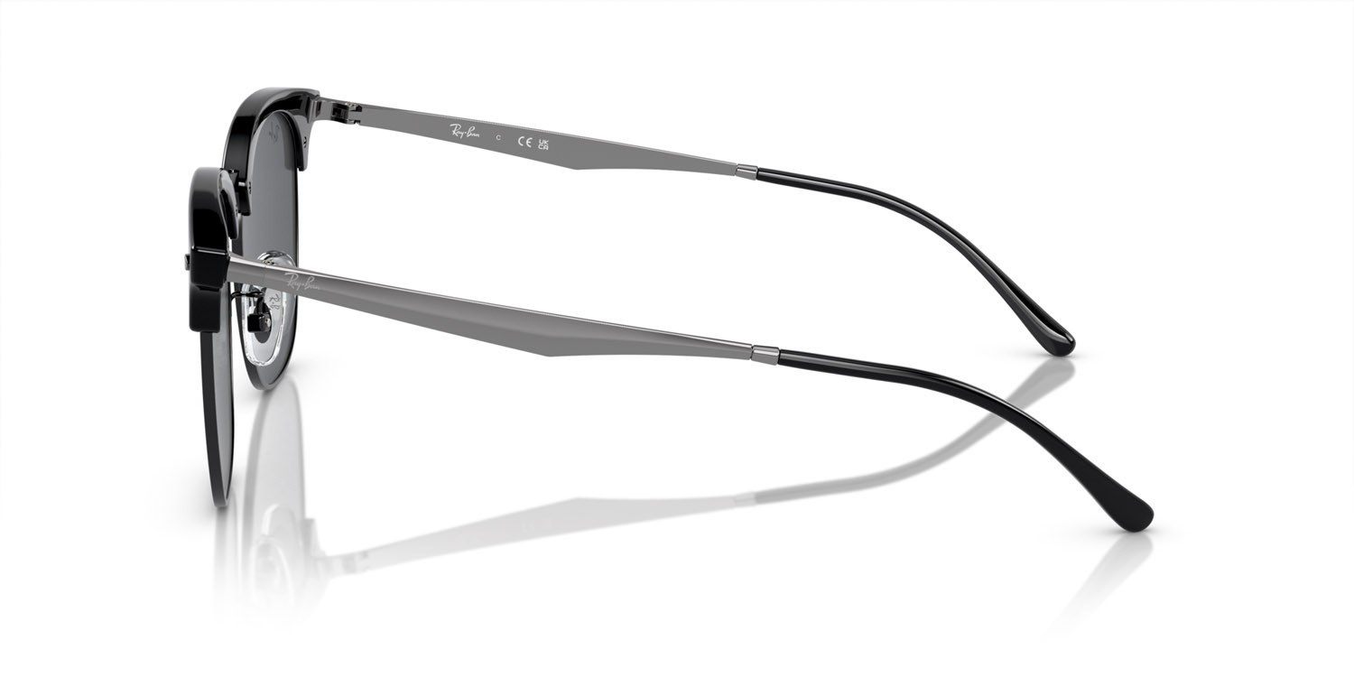 Sonnenbrillen Ray-Ban RB 4418D (673487) farbe nero su nero form quadratisch gläser grigio scuro