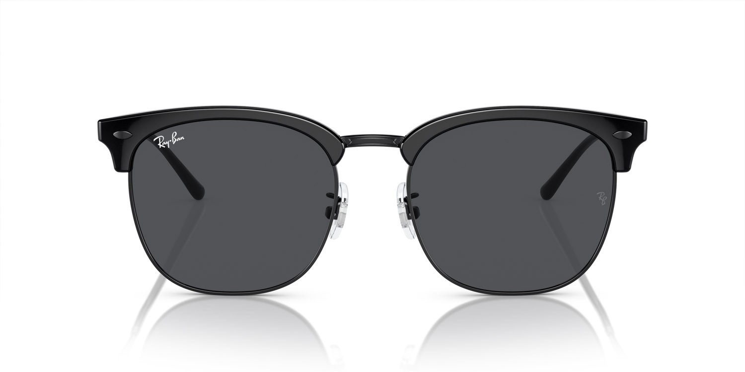 Sonnenbrillen Ray-Ban RB 4418D (673487) farbe nero su nero form quadratisch gläser grigio scuro