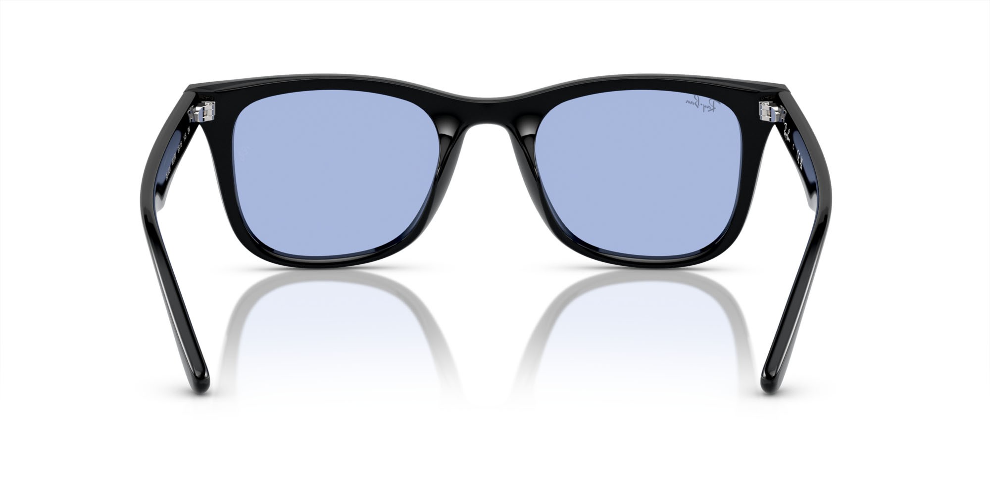 Occhiali da sole Ray-Ban RB 4420 (601/80) colore nero forma quadrato lenti blu