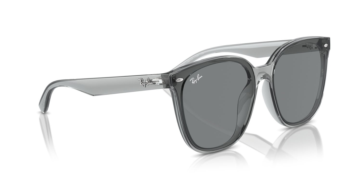 Sonnenbrillen Ray-Ban RB 4423D (645087) farbe grigio trasparente form quadratisch gläser marrone scuro