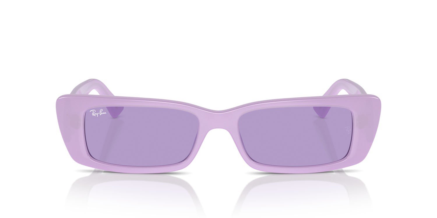 Sonnenbrillen Ray-Ban Teru RB 4425 (67581A) farbe lilla form rechteckig gläser viola