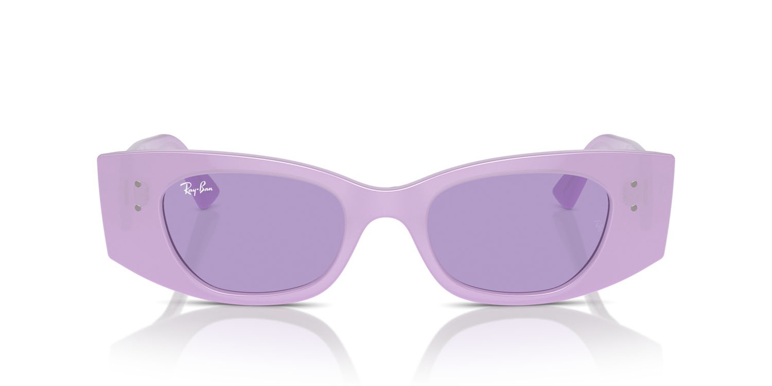Sunglasses Ray-Ban Kat RB 4427 (67581A) color lilla shape irregular lenses viola