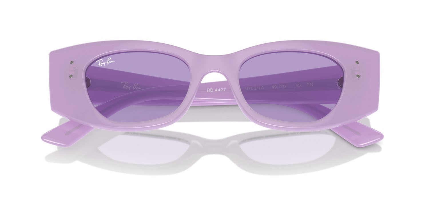 Sunglasses Ray-Ban Kat RB 4427 (67581A) color lilla shape irregular lenses viola