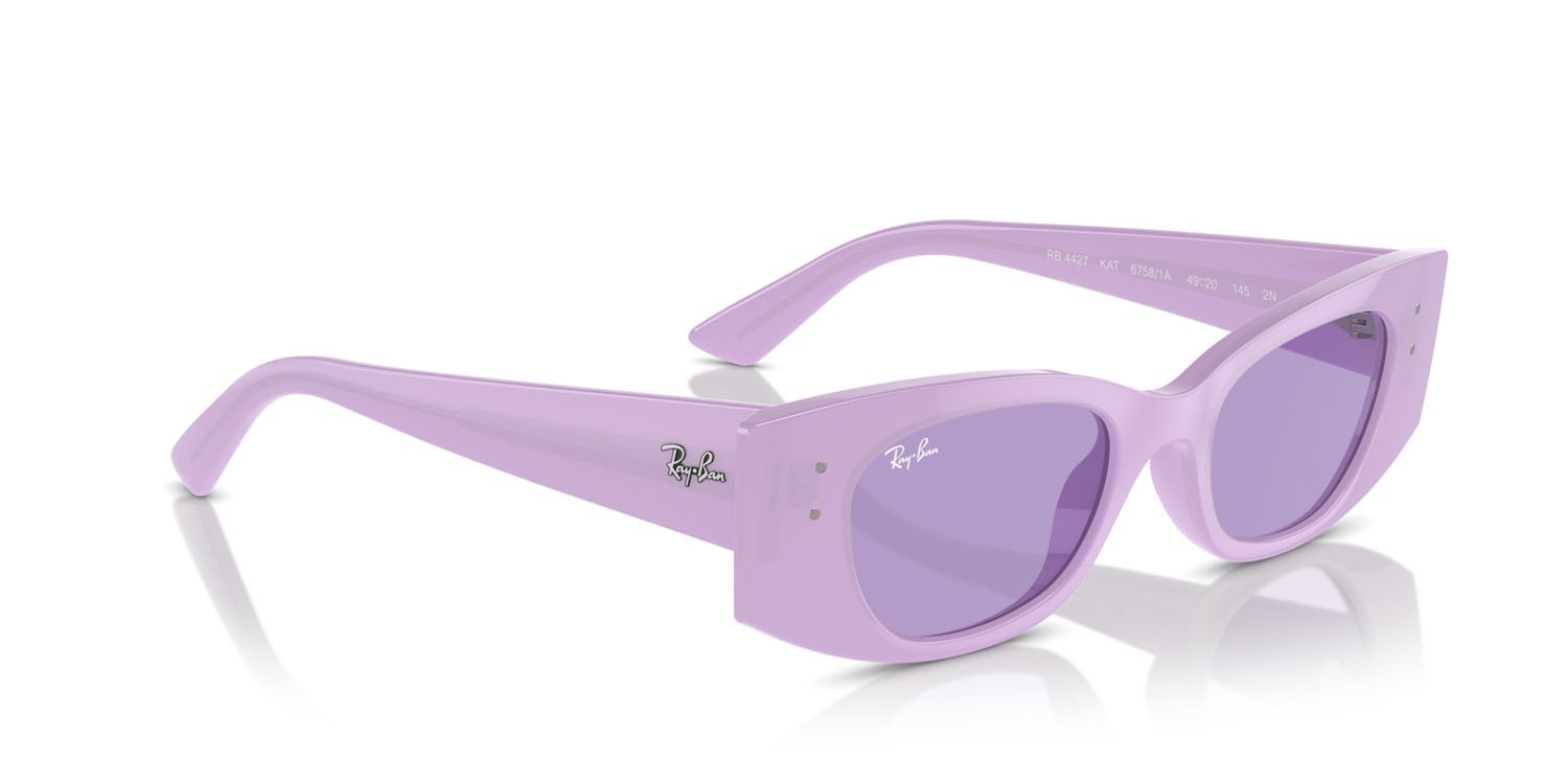 Sunglasses Ray-Ban Kat RB 4427 (67581A) color lilla shape irregular lenses viola