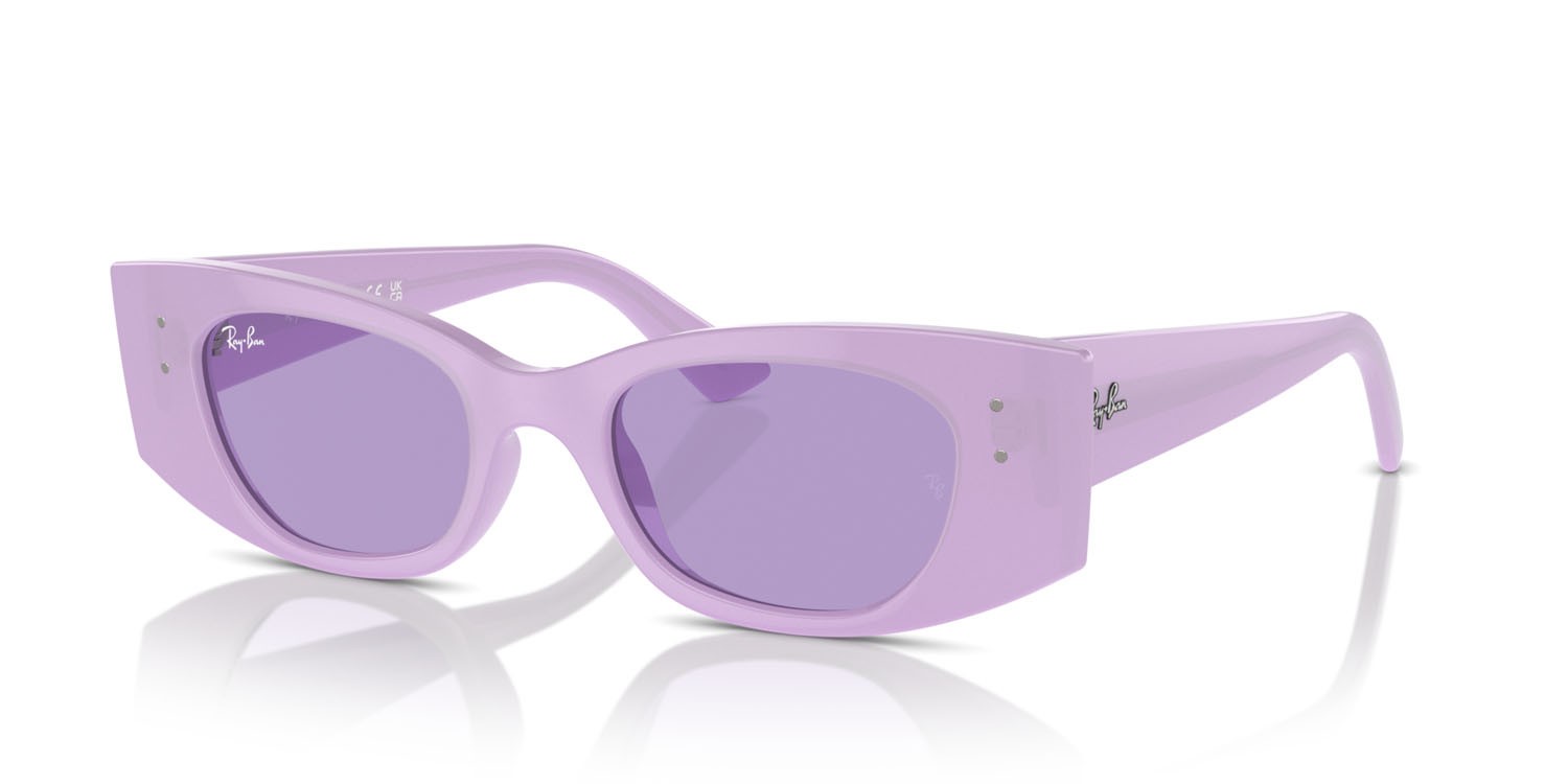 Sunglasses Ray-Ban Kat RB 4427 (67581A) color lilla shape irregular lenses viola