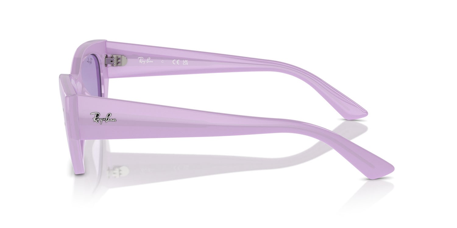 Occhiali da sole Ray-Ban Zena RB 4430 (67581A) colore lilla forma irregolare lenti viola