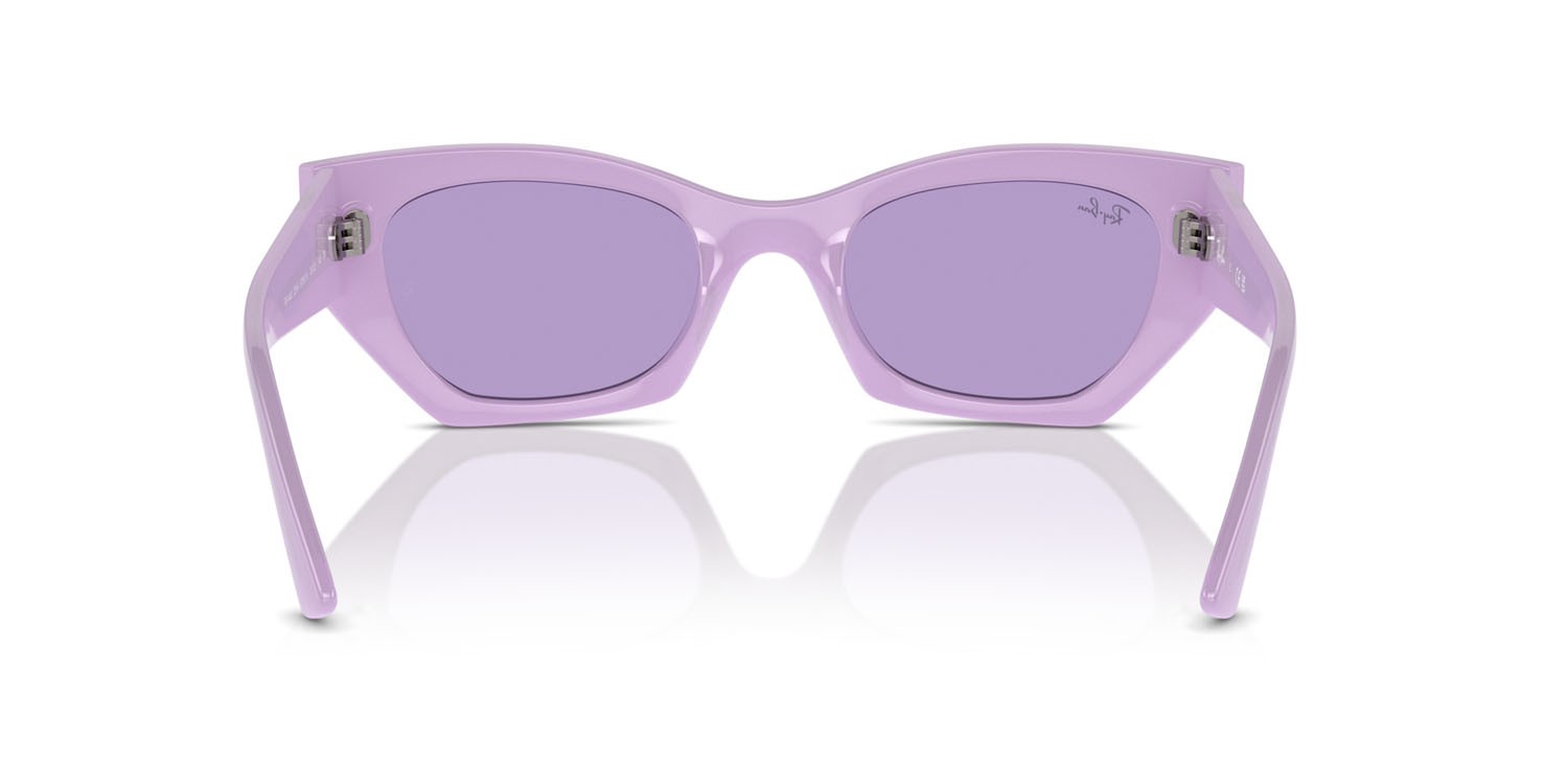 Occhiali da sole Ray-Ban Zena RB 4430 (67581A) colore lilla forma irregolare lenti viola