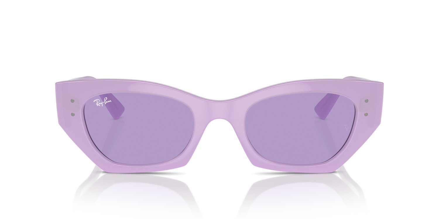 Occhiali da sole Ray-Ban Zena RB 4430 (67581A) colore lilla forma irregolare lenti viola