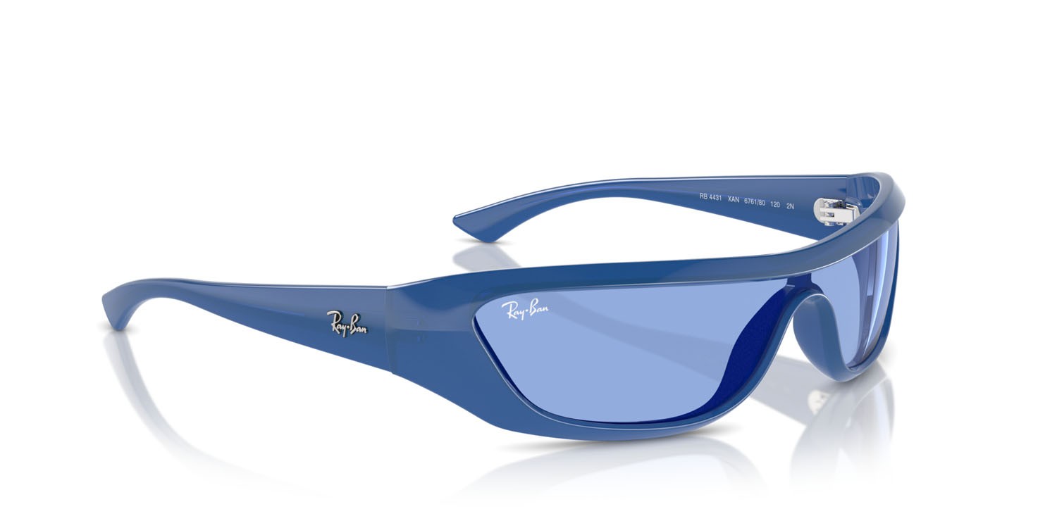 Sunglasses Ray-Ban Xan RB 4431 (676180) color electric blue shape irregular lenses blu