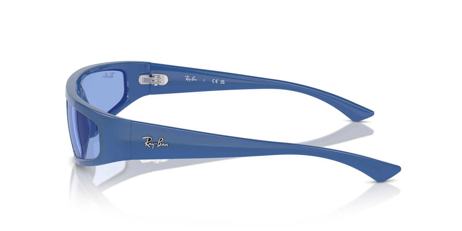 Sunglasses Ray-Ban Izaz RB 4432 (676180) color electric blue shape irregular lenses blu