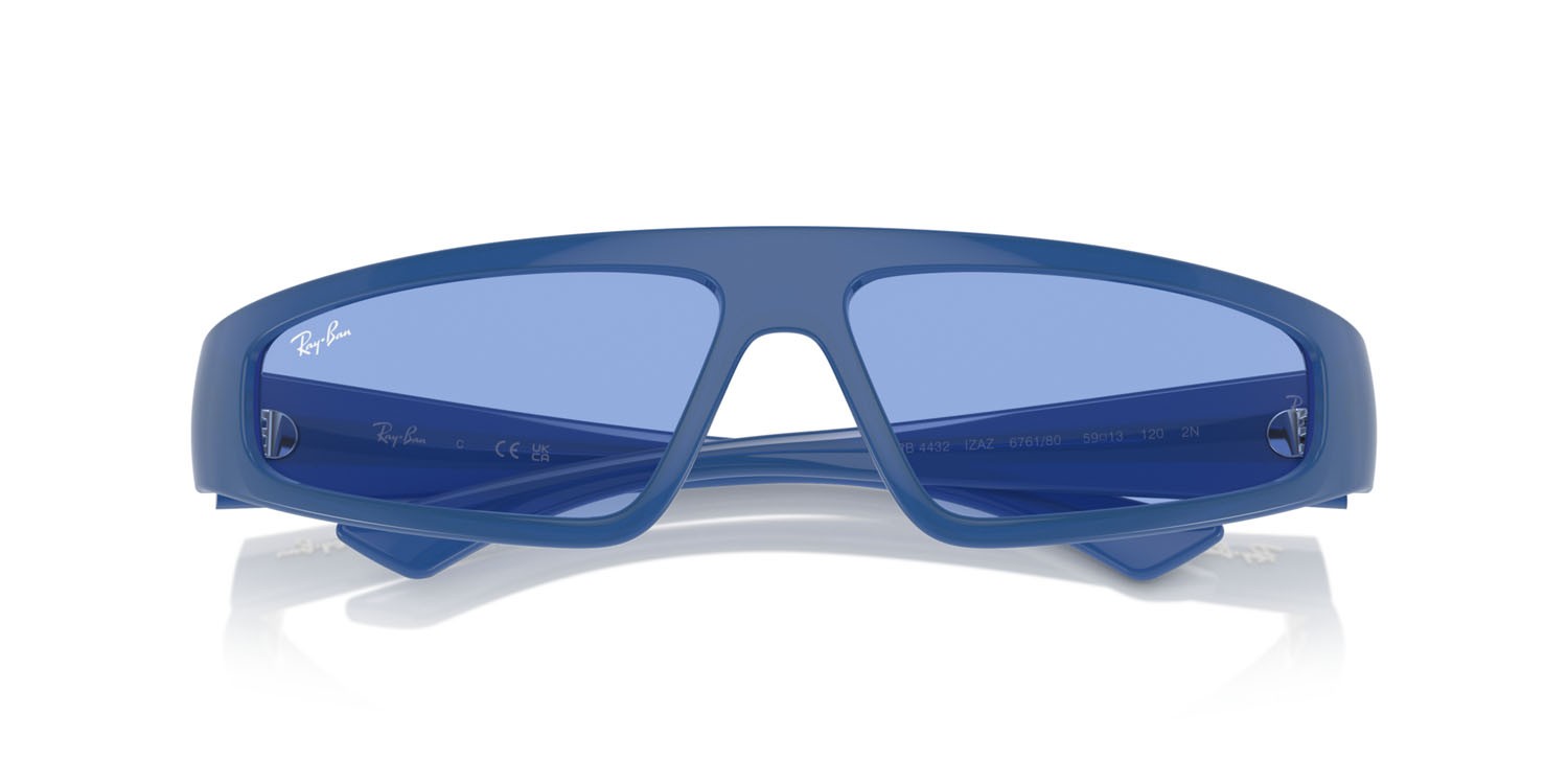 Sunglasses Ray-Ban Izaz RB 4432 (676180) color electric blue shape irregular lenses blu