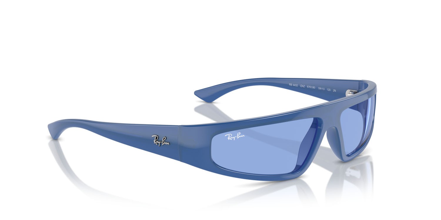 Sunglasses Ray-Ban Izaz RB 4432 (676180) color electric blue shape irregular lenses blu