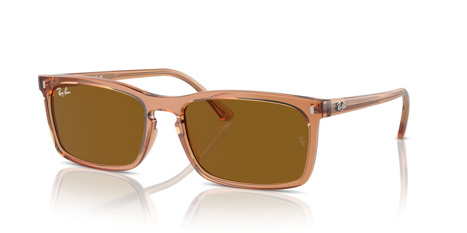 Sonnenbrillen Ray-Ban RB 4435 (676433) farbe marrone trasparente form rechteckig gläser marrone