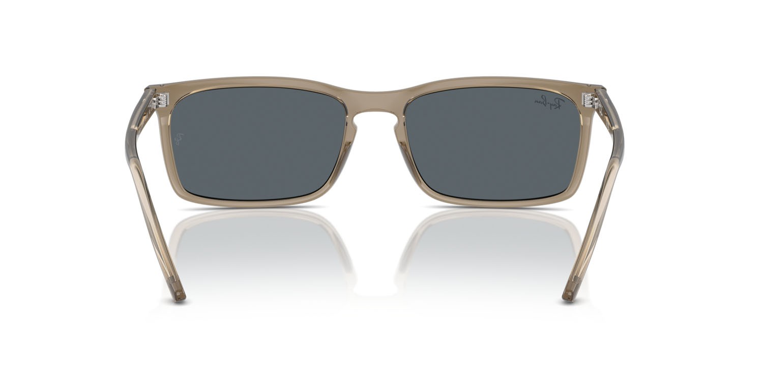 Sonnenbrillen Ray-Ban RB 4435 (6765R5) farbe marrone trasparente form rechteckig gläser blu