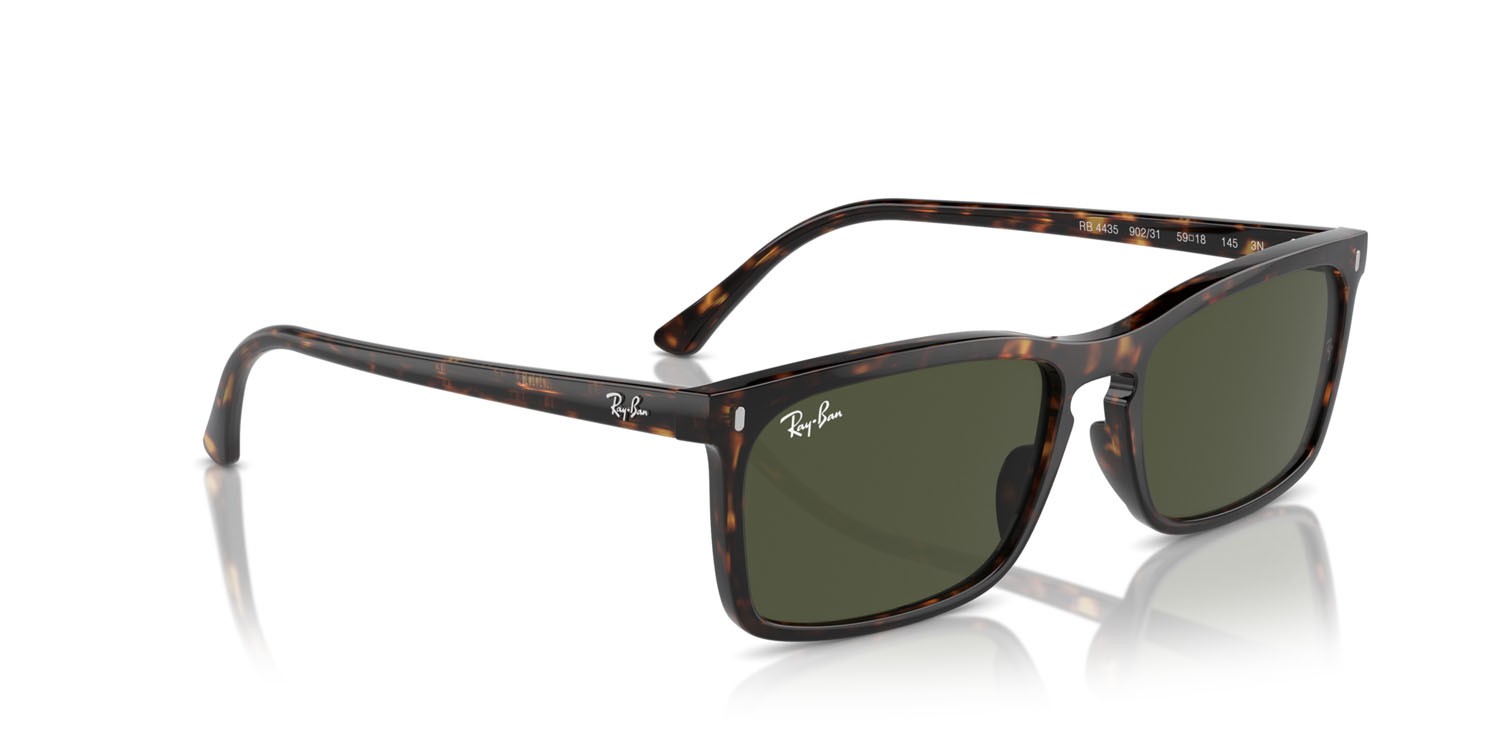 Sonnenbrillen Ray-Ban RB 4435 (902/31) farbe havana form rechteckig gläser verde