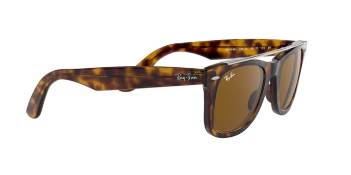 Sonnenbrillen Ray-Ban Wayfarer RB 4540 (710/33) farbe havana form quadratisch gläser brown