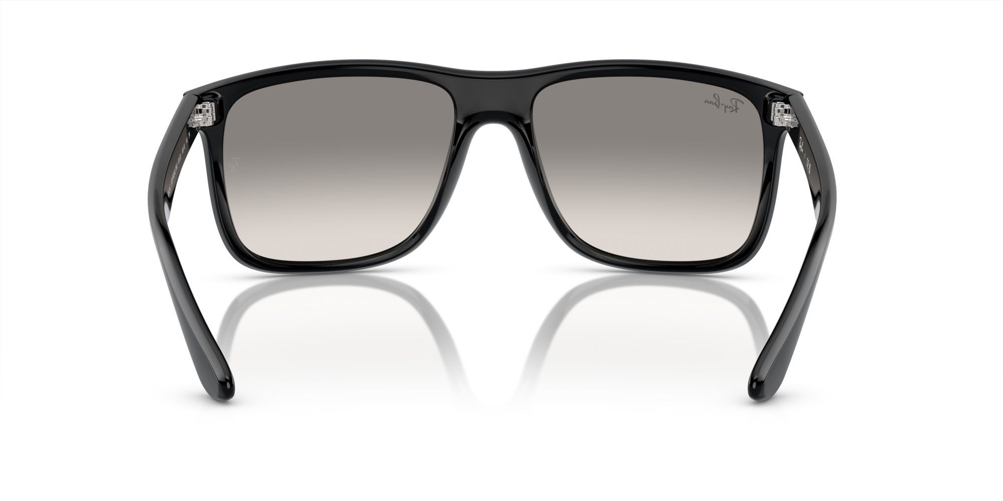 Sonnenbrillen Ray-Ban Boyfriend Two RB 4547 (601/32) farbe nero form quadratisch gläser grigio chiaro
