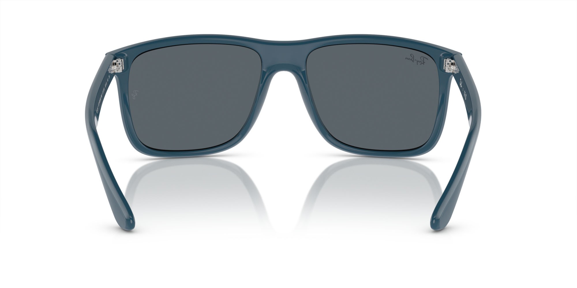 Occhiali da sole Ray-Ban Boyfriend Two RB 4547 (6717R5) colore blu forma quadrato lenti blu