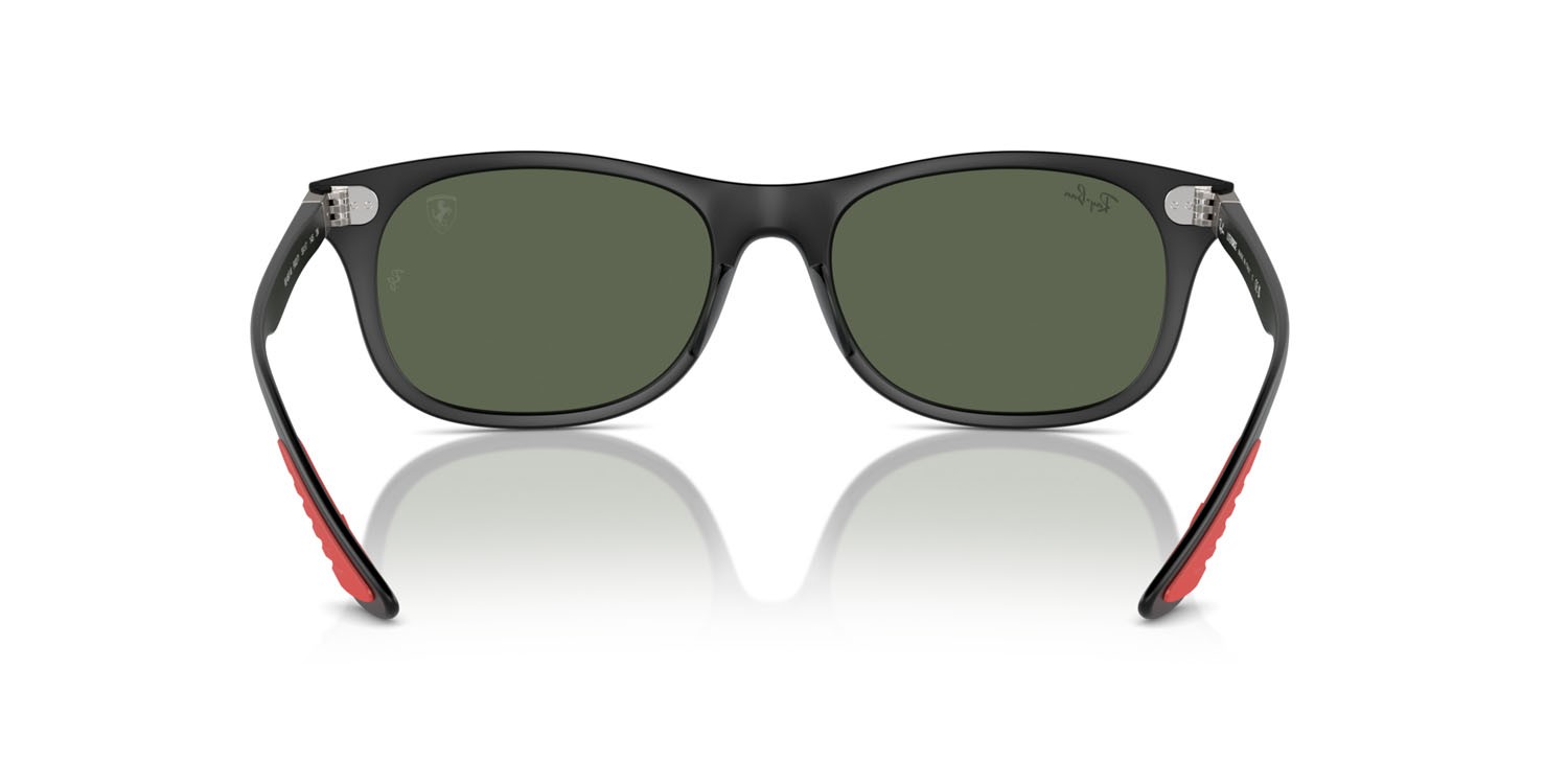Sonnenbrillen Ray-Ban Scuderia Ferrari RB 4607M (F60271) farbe nero form quadratisch gläser verde scuro