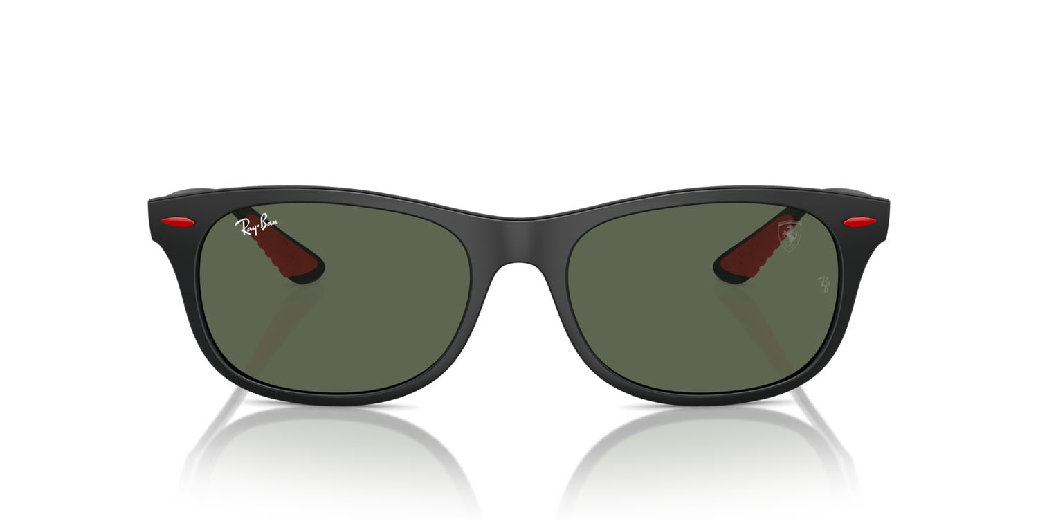 Sonnenbrillen Ray-Ban Scuderia Ferrari RB 4607M (F60271) farbe nero form quadratisch gläser verde scuro