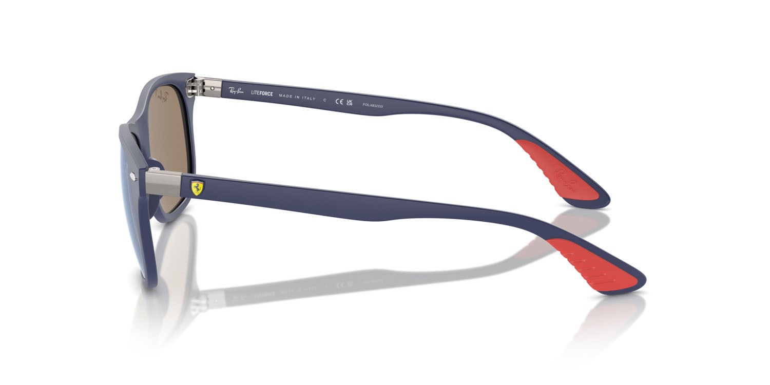 Sonnenbrillen Ray-Ban Scuderia Ferrari RB 4607M (F604H0) farbe blu form quadratisch gläser grey & blue