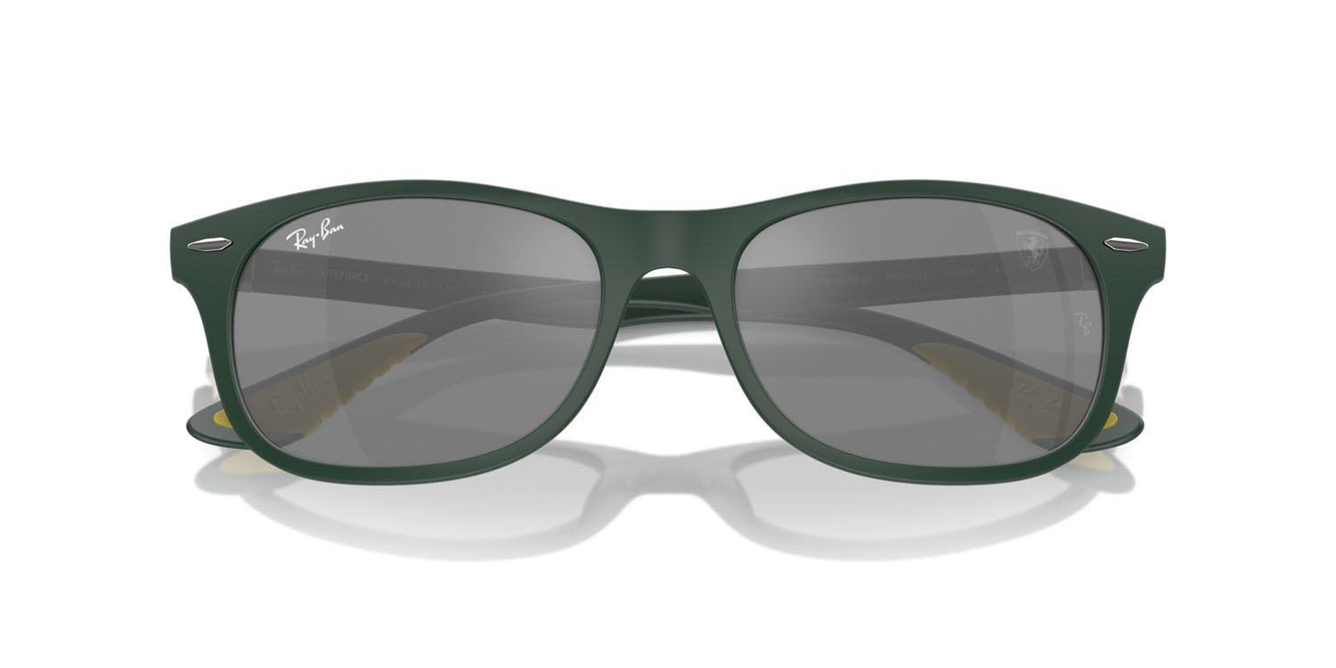 Sonnenbrillen Ray-Ban Scuderia Ferrari RB 4607M (F6996G) farbe verde form quadratisch gläser grigio