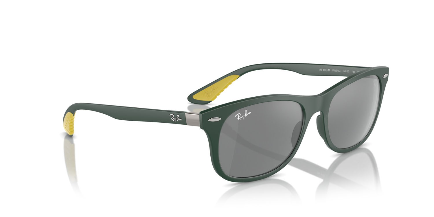 Sonnenbrillen Ray-Ban Scuderia Ferrari RB 4607M (F6996G) farbe verde form quadratisch gläser grigio