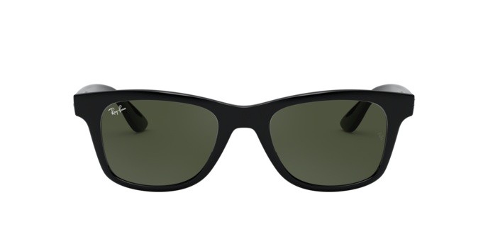 Sonnenbrillen Ray-Ban RB 4640 (601/31) farbe shiny black form quadratisch gläser green
