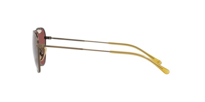 Sonnenbrillen Ray-Ban Titanium Chromance RB 8064 (9207AL) farbe demi gloss antique gold form unregelmäßig gläser polar wine