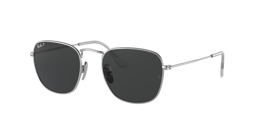 Sunglasses Ray-Ban Frank Titanium RB 8157 (920948) color silver shape square lenses polar black