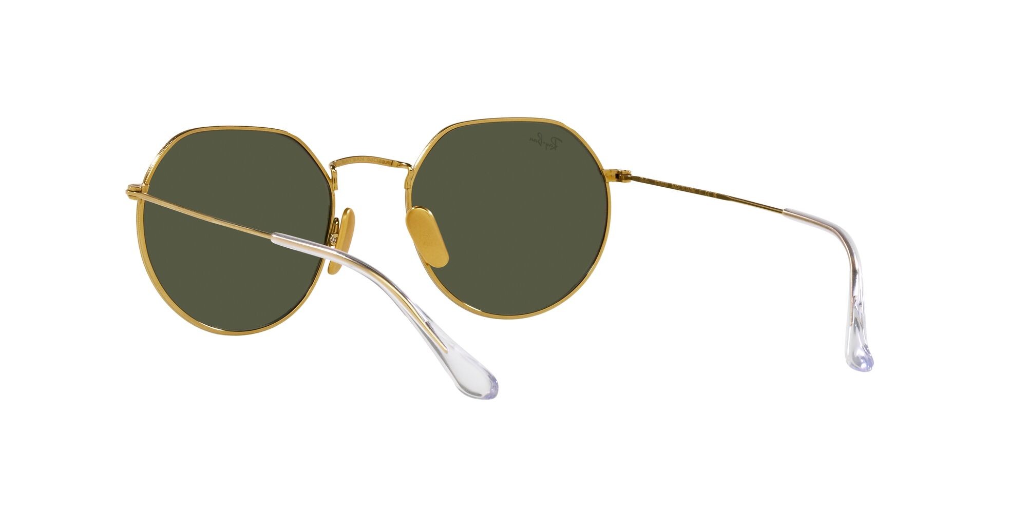 Occhiali da sole Ray-Ban Jack Titanium RB 8165 (921631) colore legend gold forma irregolare lenti verde