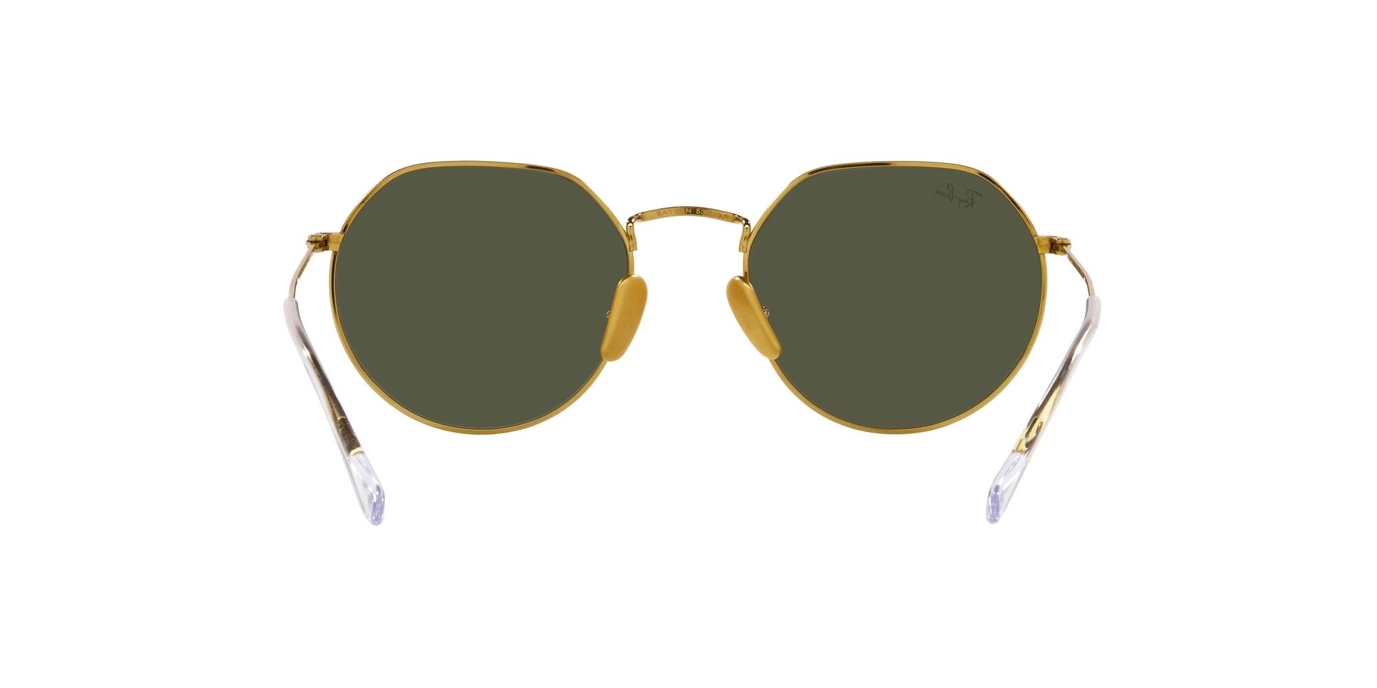 Occhiali da sole Ray-Ban Jack Titanium RB 8165 (921631) colore legend gold forma irregolare lenti verde