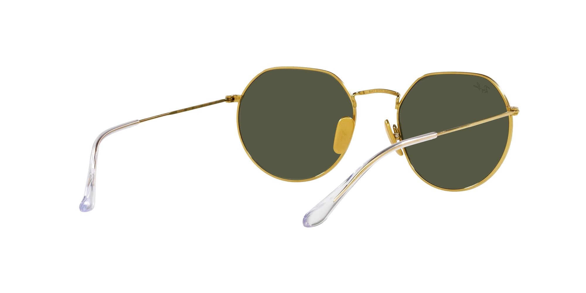 Occhiali da sole Ray-Ban Jack Titanium RB 8165 (921631) colore legend gold forma irregolare lenti verde