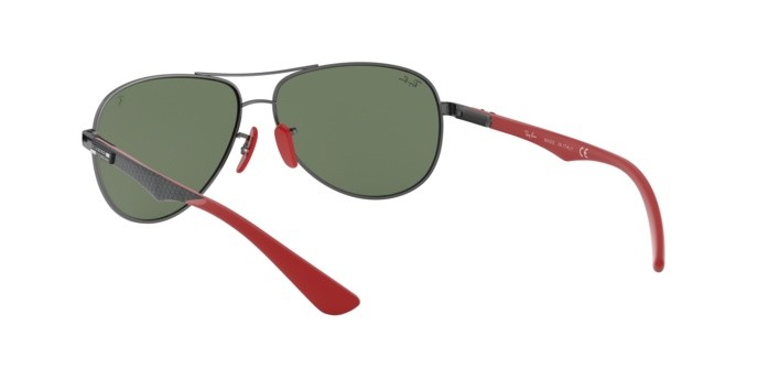 Sonnenbrillen Ray-Ban Scuderia Ferrari Collection RB 8313M (F00171) farbe gunmetal form aviator gläser green